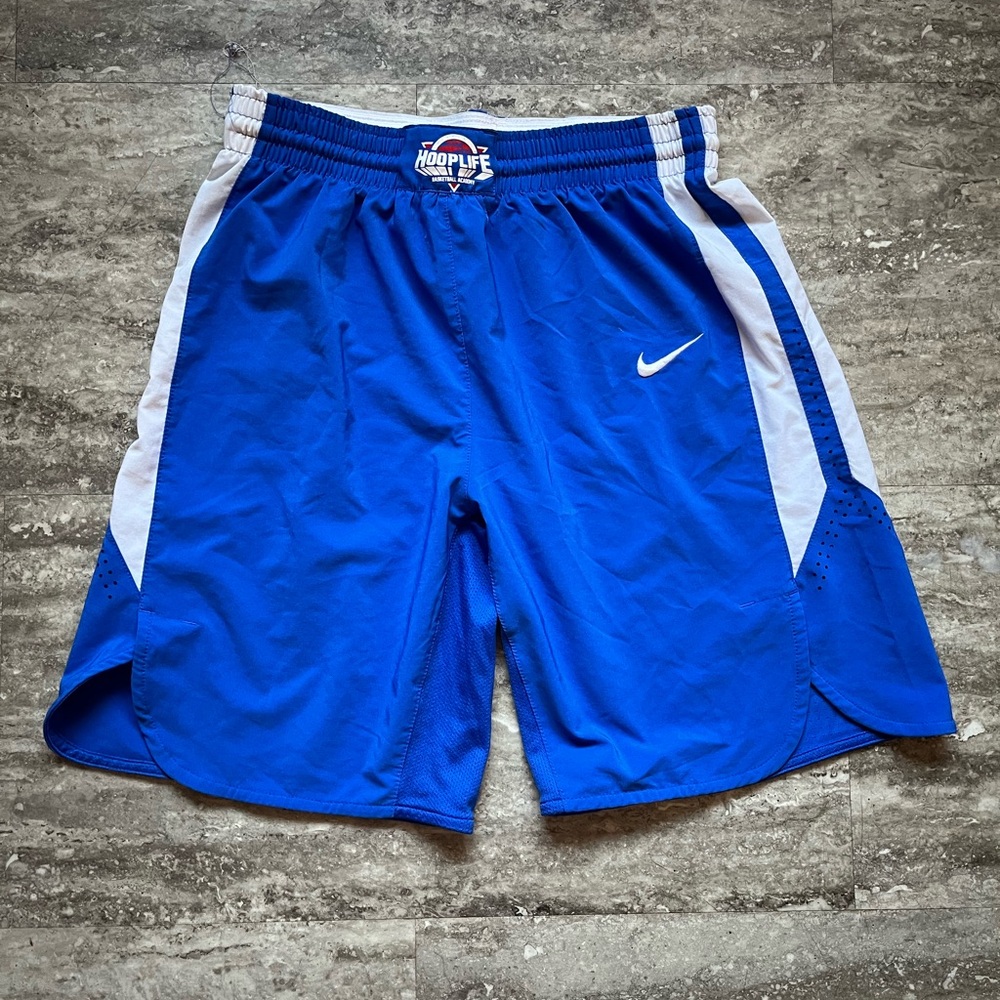 Nike Men's Athletic Shorts in Blue and White